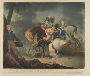 Der Sieg der britischen Truppen über die Franzosen am 21. März 1801
