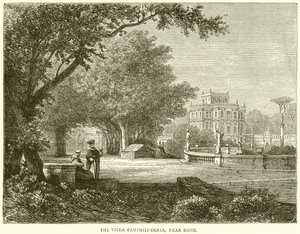 Die Villa Pamphili-Doria, in der Nähe von Rom von English School