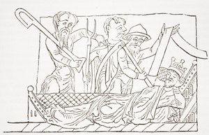 Die Vision der Bauern, aus Die Prophezeiungen Merlins von English School