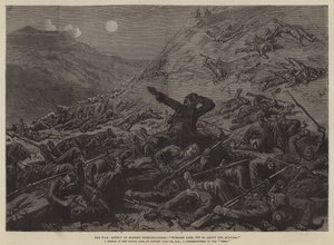 Der Krieg, Wirkung moderner Hinterlader, "Türkischer Verlust, 800 in etwa zehn Minuten" (Stich) von English School