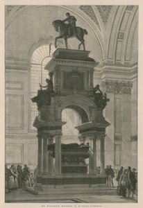 Das Wellington-Denkmal in der St. Pauls Kathedrale von English School