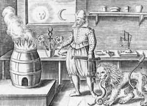 Der Alchemist in seiner Werkstatt