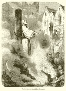 Verbrennung von Erzbischof Cranmer von English School