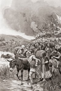 Die Verbrennung von Sardis während des Ionischen Aufstands 498 v. Chr., aus Hutchinsons Geschichte der Nationen, veröffentlicht 1915 von English School
