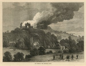 Der Brand des Alexandra Palace von English School