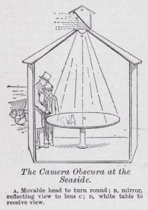 Die Camera Obscura am Meer von English School