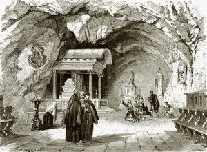 Die Kapelle von St. Rosalia bei Palermo, in Sizilien von English School