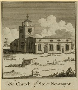 Die Kirche von Stoke Newington von English School