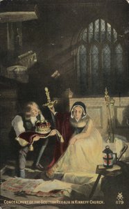 Die Verbergung der schottischen Insignien in der Kinneff-Kirche