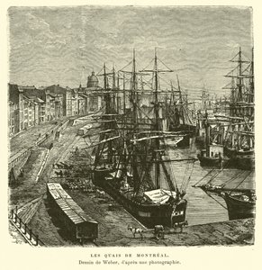 Die Docks von Montreal, Quebec, Kanada von English School