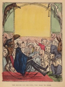 Der Arzt und seine Jungen, die keinen Lärm machen von English School