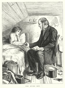 Der sterbende Junge (Stich) von English School