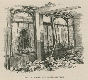 Der Dynamitanschlag in Westminster; Bar der Rising Sun von English School
