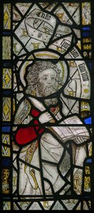 Das Ostfenster, das den heiligen Bartholomäus darstellt