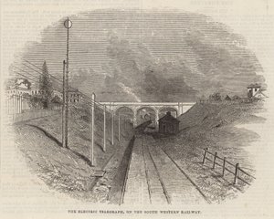 Der elektrische Telegraf auf der South Western Railway von English School