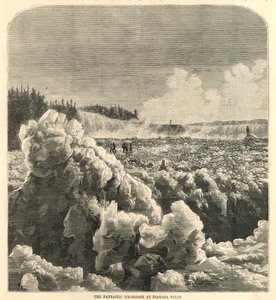 Die fantastische Eisbrücke bei den Niagarafällen von English School