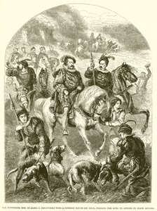 Der Lieblingshund von James I. wird mit einer Petition um den Hals entdeckt, in der der König gebeten wird, sich um Staatsangelegenheiten zu kümmern