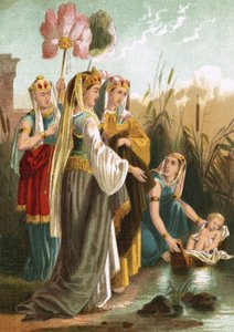 Die Auffindung des Moses von English School