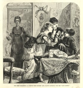 Die erste Zigarette; Eine Skizze aus dem modernen Leben von English School