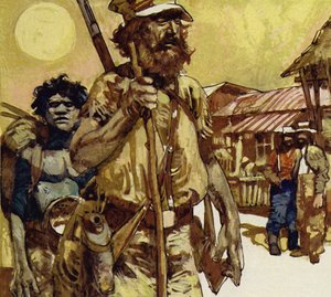 Die erste Erkundung Australiens wurde von Edward John Eyre unternommen von English School