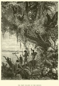 Der erste Dampfer auf dem Orinoco von English School