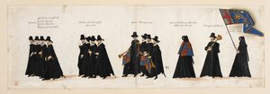 Der Trauerzug von Königin Elisabeth I. zur Westminster Abbey, 28. April 1603