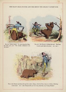 Der riesige Bärenjäger und der Bär, der ihn fast gefangen hätte
