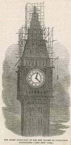 Der große Clock Tower des neuen Parlamentshauses von English School