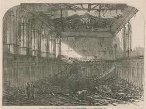Das große Feuer der Stadt: Ruinen der Haberdashers Hall von English School