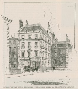 Das Haus, in dem Lord Randolph Churchill starb von English School