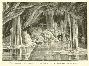 Der Eissalon in der Eishöhle von Dobschau in Ungarn von English School