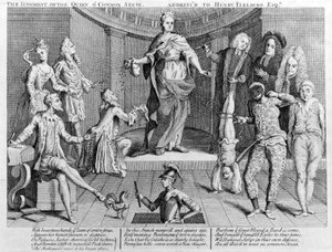 Das Urteil der Königin des gesunden Menschenverstands, adressiert an Henry Fielding Esq., 1736