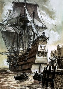 Der letzte Anblick der Pilgerväter war der Hafen von Southampton