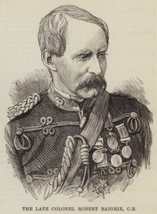 Der verstorbene Oberst Robert Baigrie, CB (Stich) von English School
