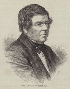 Der verstorbene Earl of Rosse, KP (Stich) von English School
