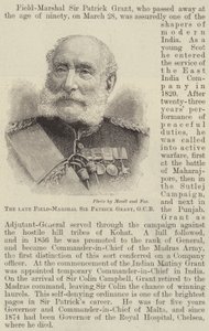 Der verstorbene Feldmarschall Sir Patrick Grant, GCB von English School