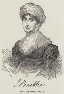 Die verstorbene Joanna Baillie von English School