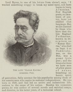 Der verstorbene "Kamar Katiba," armenischer Dichter von English School