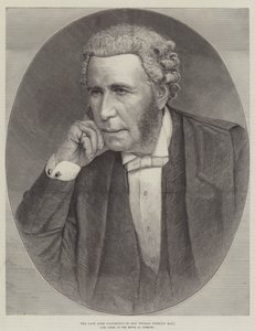 Der verstorbene Lord Farnborough (Sir Thomas Erskine May), verstorbener Sekretär des Unterhauses (Stich) von English School