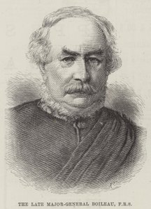 Der verstorbene Generalmajor Boileau, FRS (Stich)