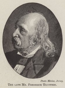 Der verstorbene Mr. Frederick Tennyson (Stich) von English School