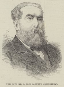 Der verstorbene Herr G Rose, Arthur Sketchley (Stich) von English School