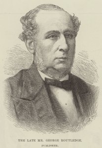 Der verstorbene Mr. George Routledge, Verleger (Gravur) von English School