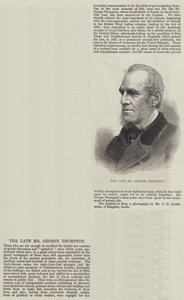 Der verstorbene Mr. George Thompson (Gravur) von English School