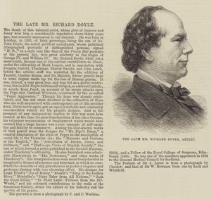 Der verstorbene Herr Richard Doyle, Künstler (Stich)