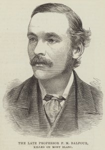 Der verstorbene Professor F. M. Balfour, getötet am Mont Blanc von English School