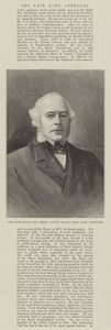 Der verstorbene ehrenwerte Henry Austin Bruce, erster Lord Aberdare (Gravur) von English School