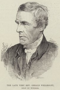 Der verstorbene Hochwürdige Gerald Wellesley, Dekan von Windsor (Stich) von English School
