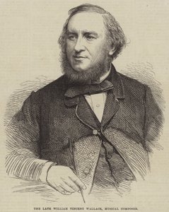 Der verstorbene William Vincent Wallace, Musikkomponist (Stich) von English School