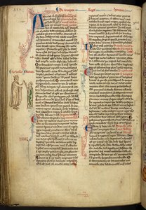 Die Hochzeit von Heinrich III. und Eleonore von Provence aus der Historia Anglorum, Matthew Paris, MS Royal 14 CVII, f. 124.v, ca. 1250-59